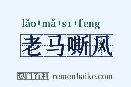 老马嘶风是什么意思的图片